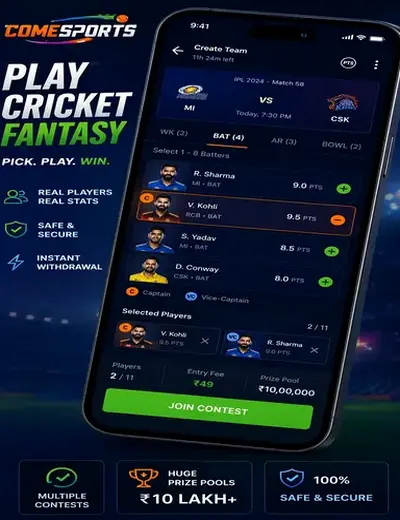 Fixindian (fix indian matka) fantasy cricket & matchday visual 2